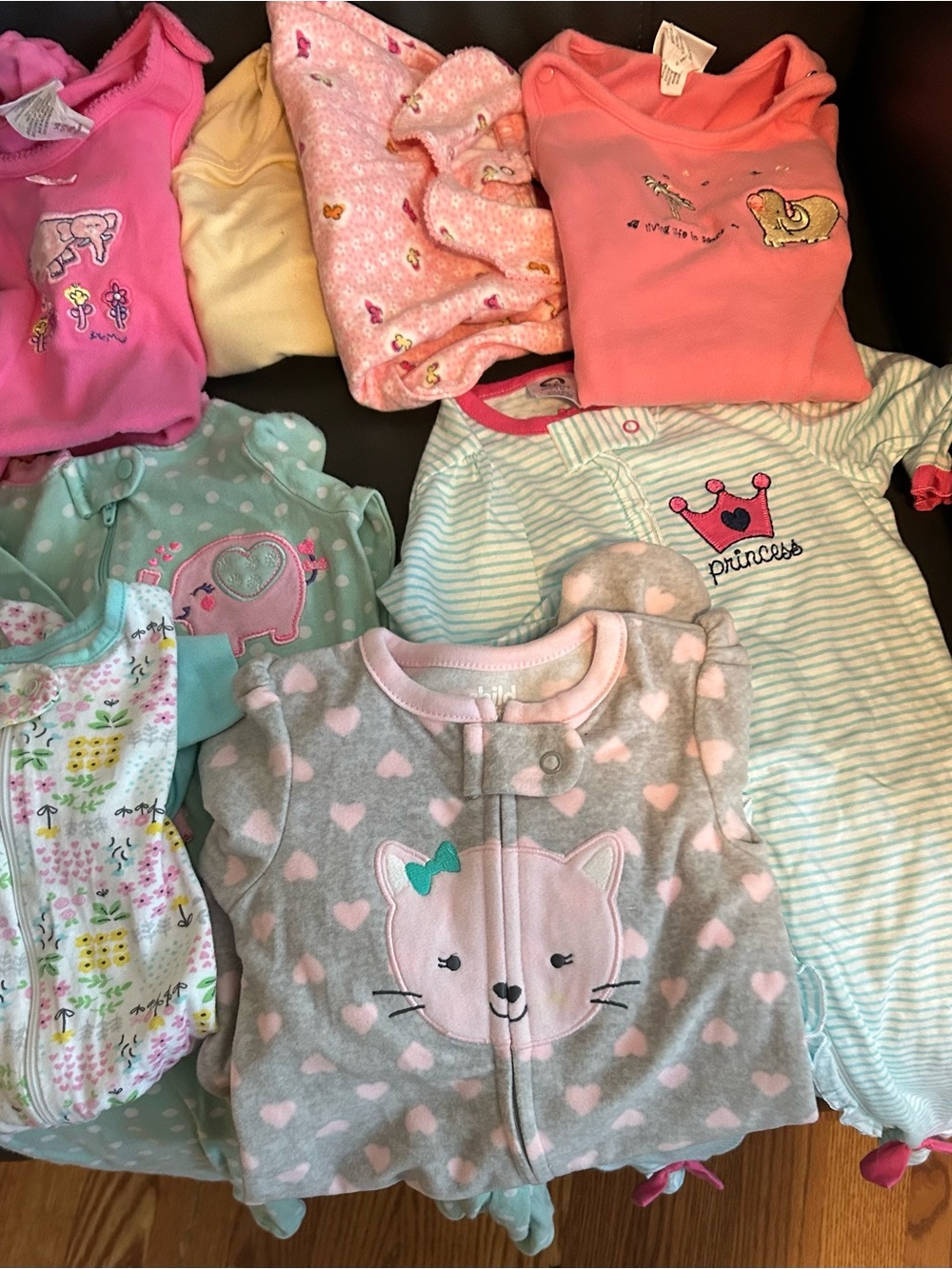8 pieces Baby Girls Clothes Sleepers Sets